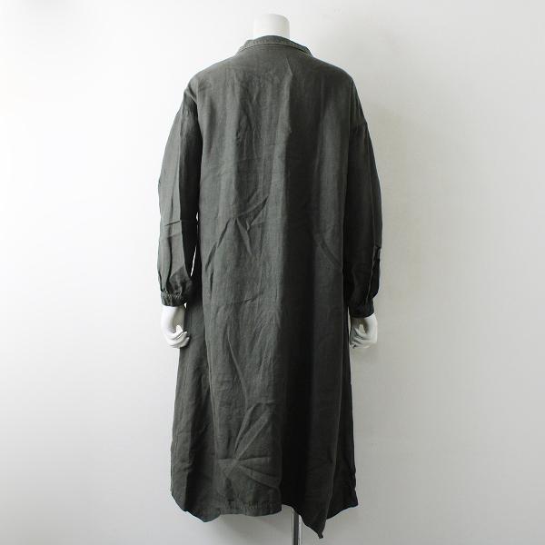 nest Robe ネストローブ リネンAライン ワンピース コート/カーキ 