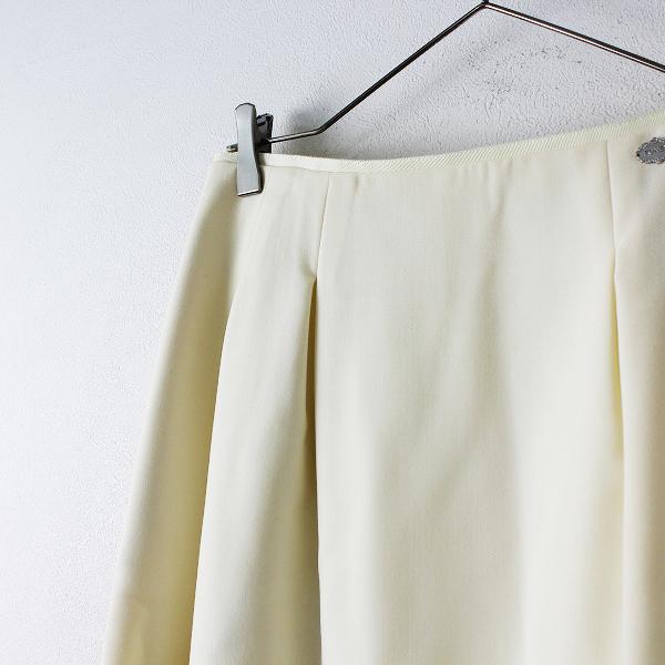 美品 FOXEY フォクシー 35793 ロゴプレート付 ウール タックス