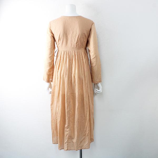 ウィンターセール Ne Quittez Pas ヌキテパ ｖネックハイウエストギャザーワンピース F ベージュ カシュクール ブランド古着 買取販売 Tresor 通販 Yahoo ショッピング
