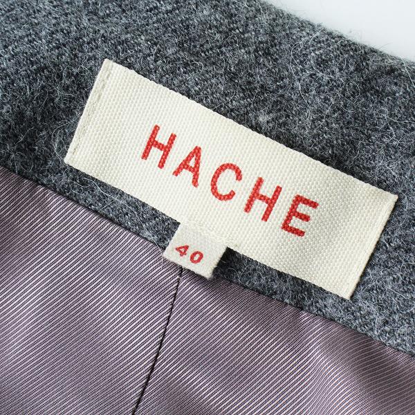 HACHE 【毎日値下げセール】HACHE アッシュ ウールコットン ラウンド 