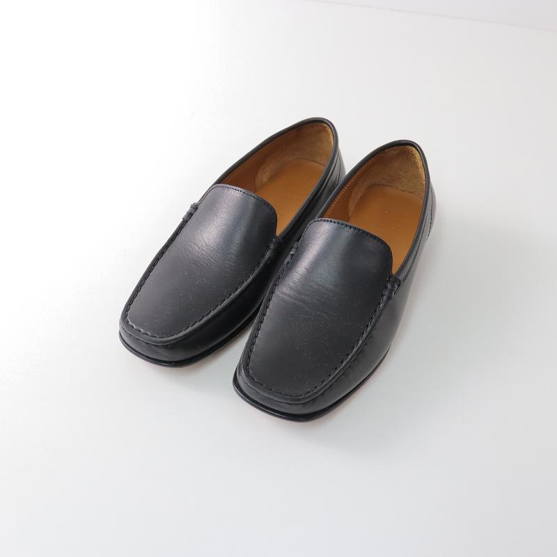 美品 マーガレットハウエル MARGARET HOWELL BLUNT TOE LOAFER レザーローファー シューズ 36/ブラック 黒 スリッポン【2400013545266】｜tresorstore｜03