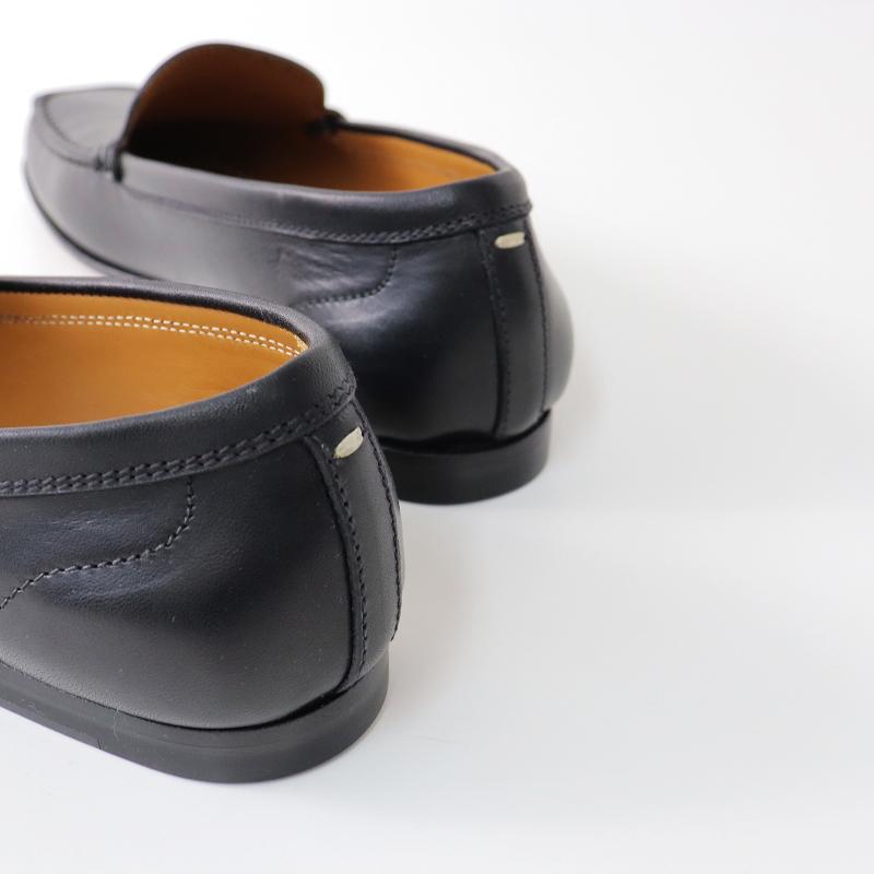 美品 マーガレットハウエル MARGARET HOWELL BLUNT TOE LOAFER レザーローファー シューズ 36/ブラック 黒 スリッポン【2400013545266】｜tresorstore｜06