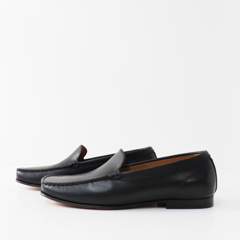 美品 マーガレットハウエル MARGARET HOWELL BLUNT TOE LOAFER レザーローファー シューズ 36/ブラック 黒 スリッポン【2400013545266】｜tresorstore｜07