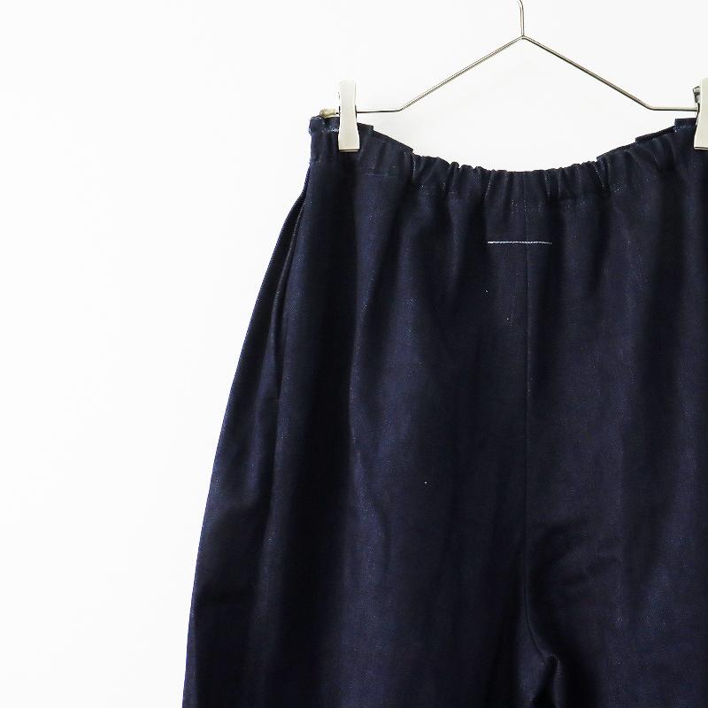 【スプリングセール】未使用 21AW エムエムシックス メゾンマルジェラ MM6 Maison Margiela Pleated Pants デニムプリーツパンツ 38/紺【2400013594196】｜tresorstore｜06