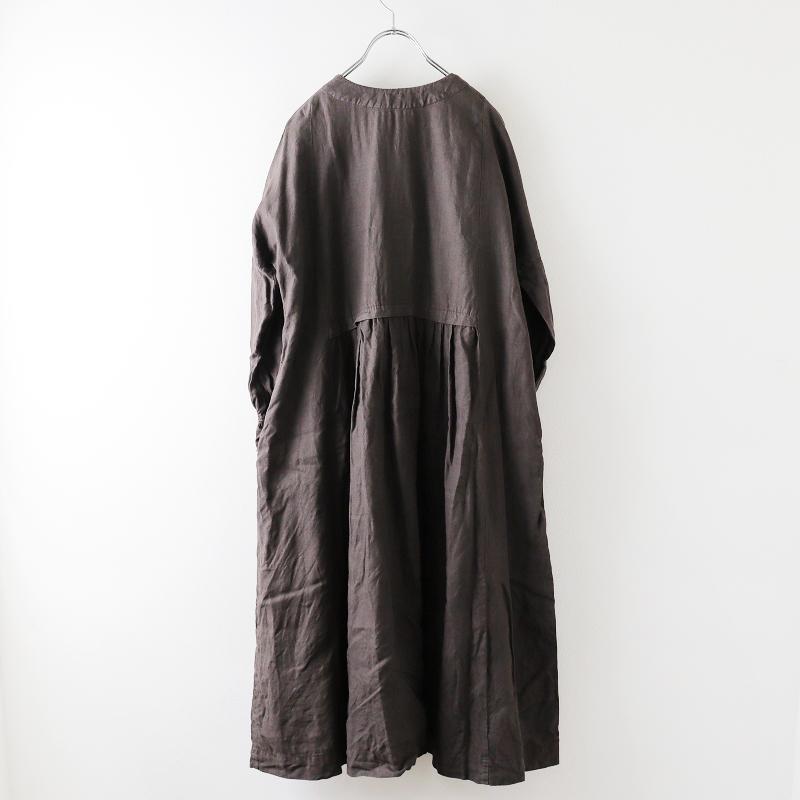 ネストローブ nest Robe リネンパフスリーブ2wayワンピース F/チャコール ロング【2400013675314】｜tresorstore｜03