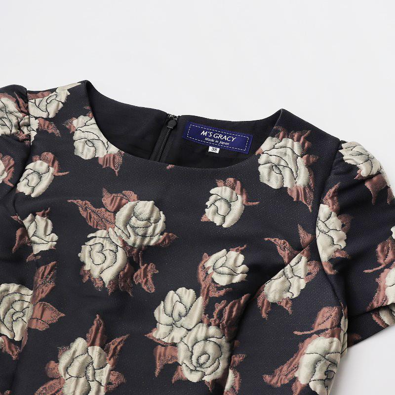 ウィンターセール】エムズグレイシー M'S GRACY ローズモチーフ