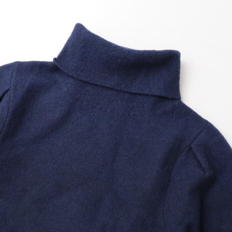 45R 45rpm フォーティファイブアール 縮絨ウールのタートルネック  