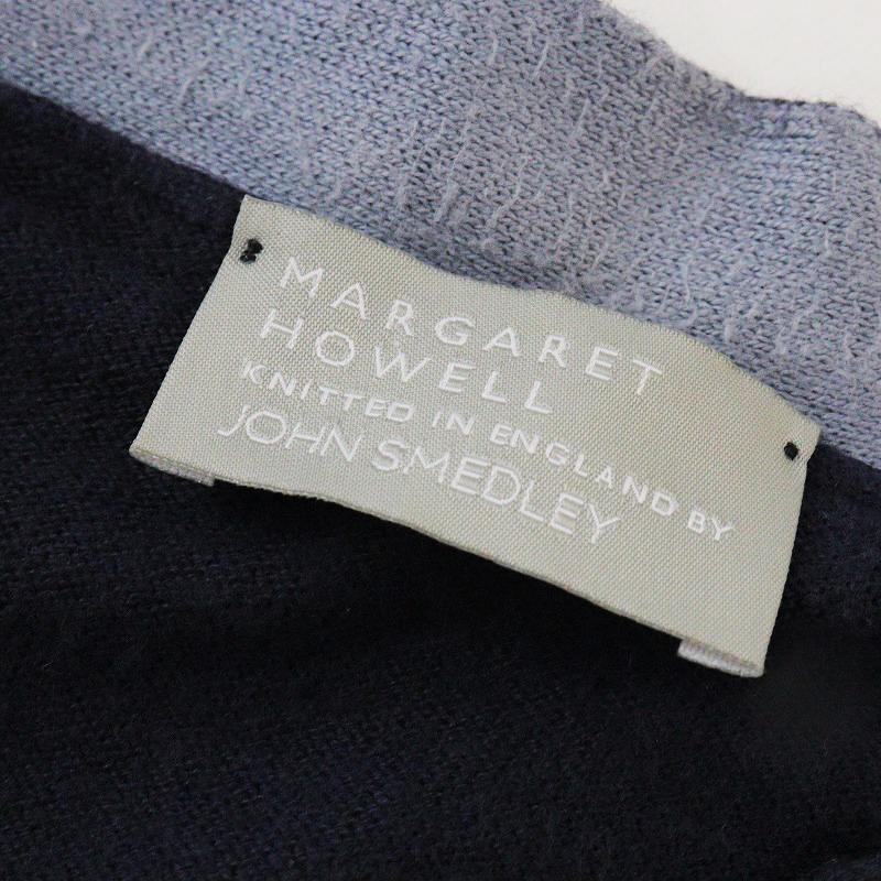 マーガレットハウエル ジョンスメドレー MARGARET HOWELL JOHN SMEDLEY  長袖ニットカーディガン M/ネイビー 【2400013755351】｜tresorstore｜07