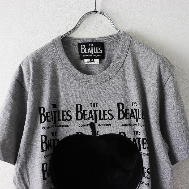 AD2017 ビートルズ × コムデギャルソン The Beatles x Comme des Garcons ラバープリントTシャツ M/グレー カットソー【2400013838627】｜tresorstore｜03