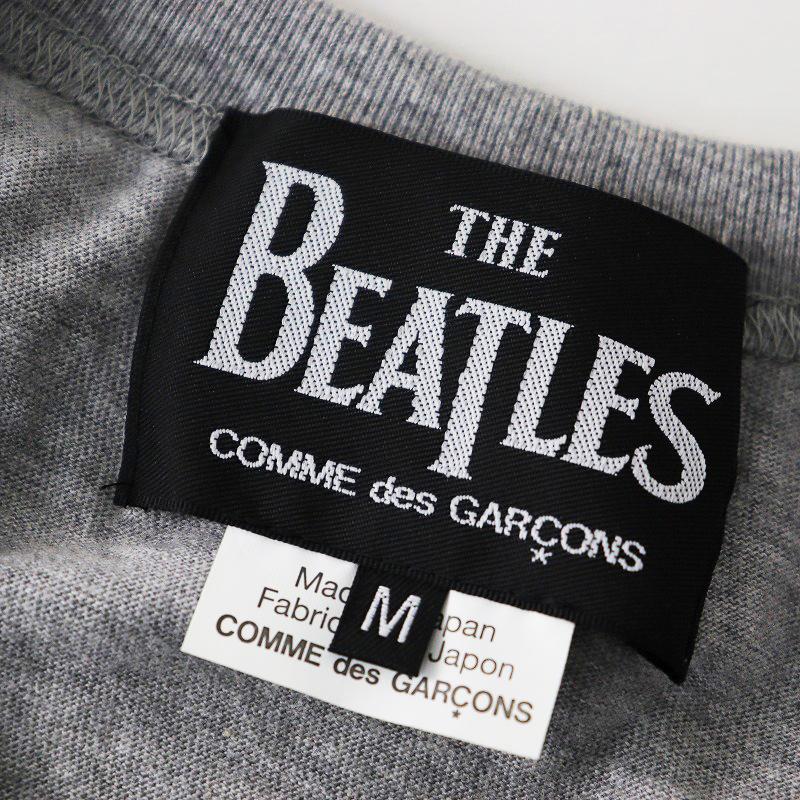 AD2017 ビートルズ × コムデギャルソン The Beatles x Comme des Garcons ラバープリントTシャツ M/グレー カットソー【2400013838627】｜tresorstore｜09