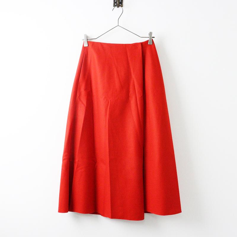 未使用品 IENA イエナ ハード圧縮 フレア スカート 34/レッド ボトムス  