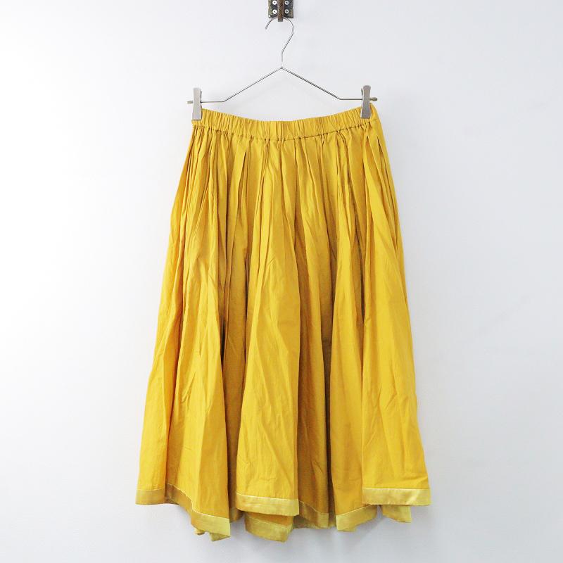 45R / 45rpm ランダムタックフレアスカート ミモレ丈 花柄 コットン