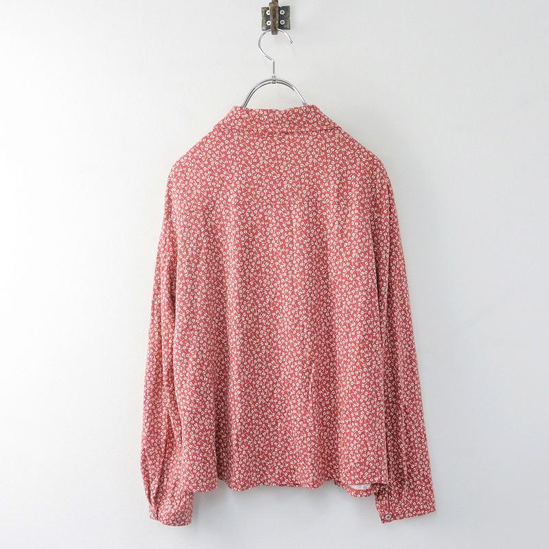 アーペーセー A.P.C. 小花柄 シャツ ブラウス S/レッド 