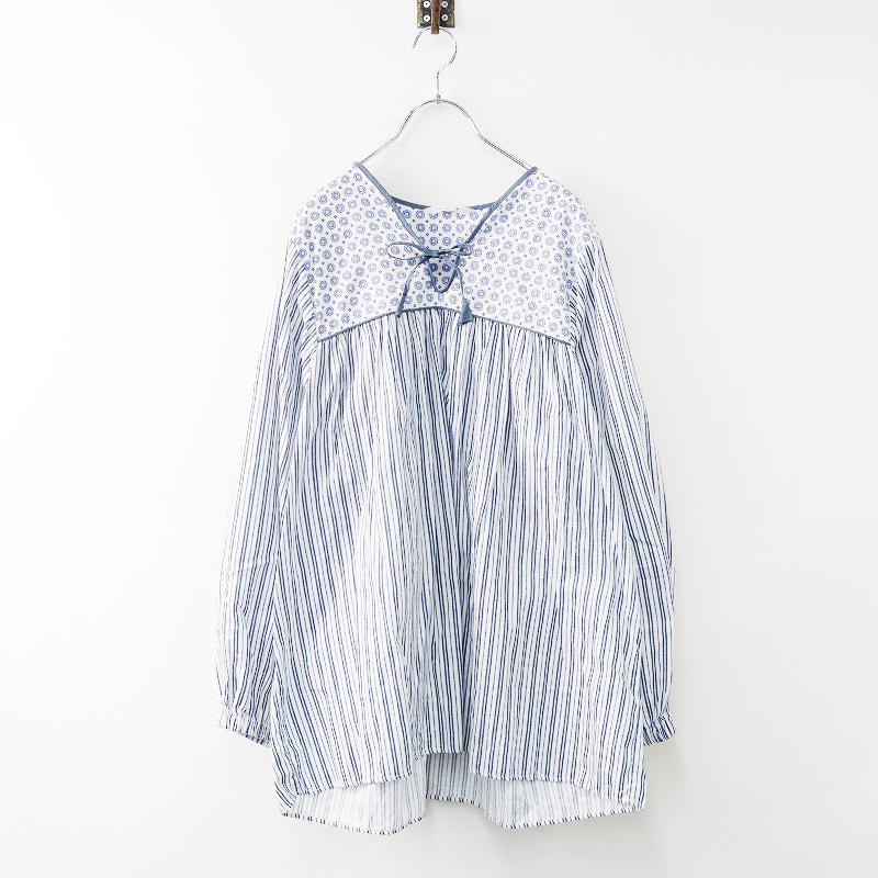 TOUJOURS 【スプリングセール】トゥジュー BLOCK PRINT ETHNIC SMOCK  