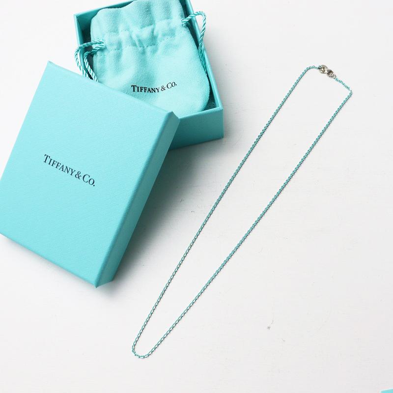 美品 希少 ティファニー TIFFANY&Co エナメルフィニッシュ チェーン 