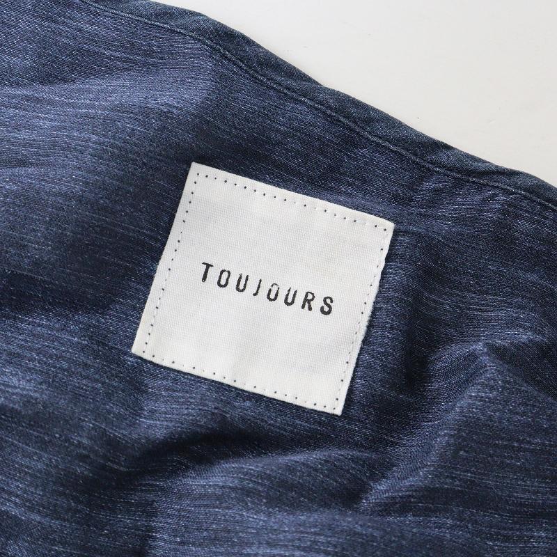 TOUJOURS トゥジュー リネンシルクカシュクールワンピース TOUJOURS トゥジュー リネンシルクカシュクールワンピース