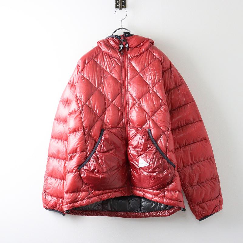 美品 アンドワンダー and wander diamond stitch down jacket 