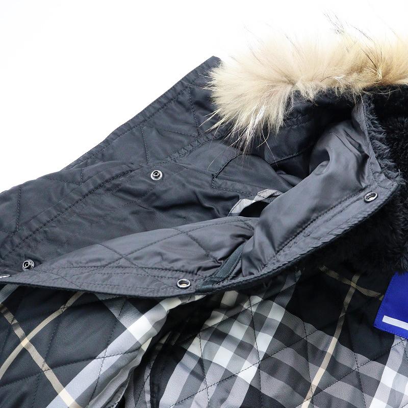 バーバリーブルーレーベル BURBERRY BLUE LABEL ナイロン ラクーン 