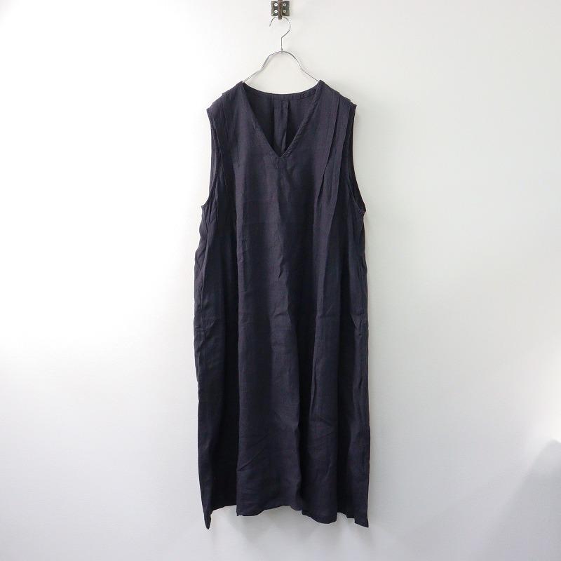 2024AW ネストローブ nest Robe リネンショルダータックワンピース F 