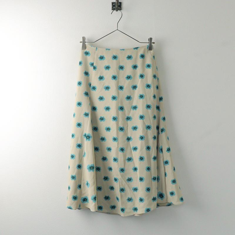 IENA 美品 イエナ フラワープリント ランダムパネルスカート 34  