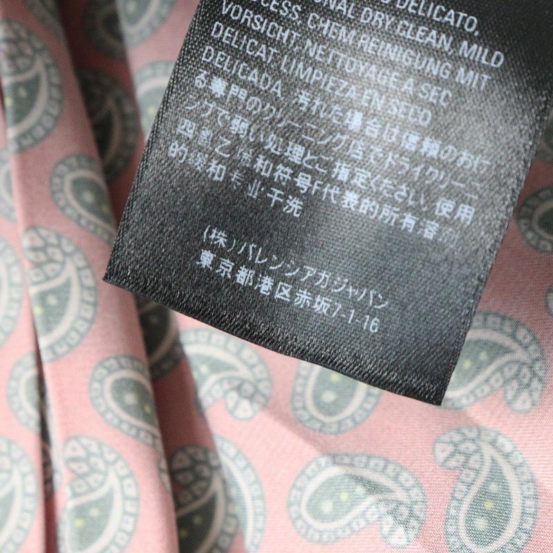 BALENCIAGA 美品 イタリア製 JPタグ バレンシアガ ペイズリープリント 