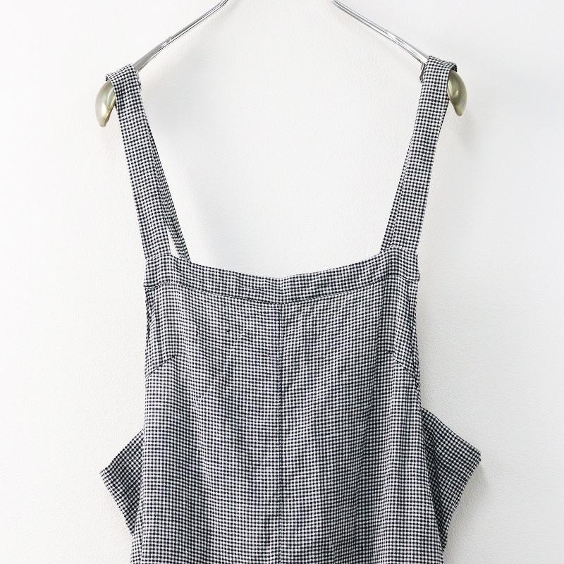 美品 2024SS ネストローブ nest Robe UpcycleLino ギンガムエプロン 