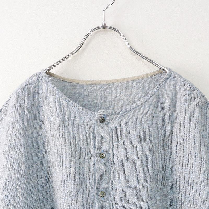 未使用 2024SS ネストローブ nest Robe リネンパナマ2wayブラウス F 