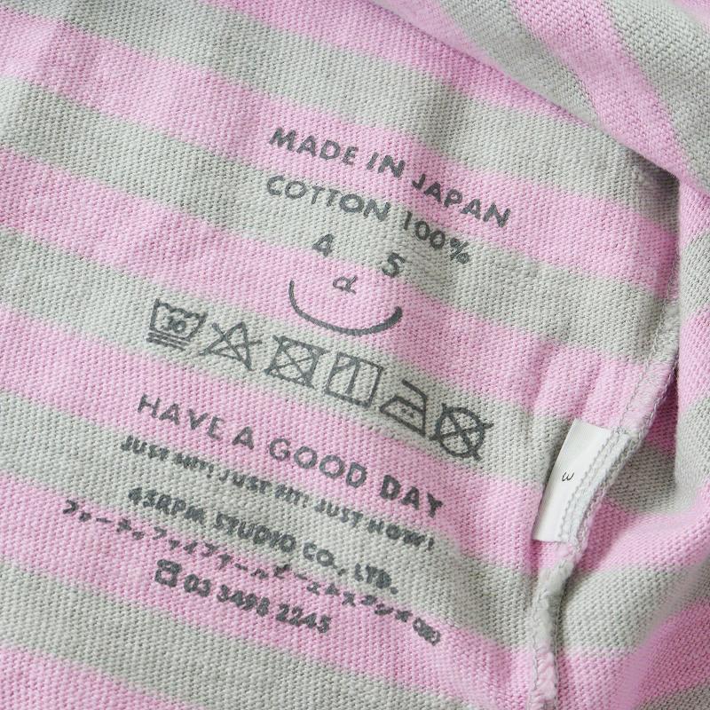 フォーティーファイブアール 45R 45rpm バスク縞の908Tシャツ 3 フォーティーファイブアール 45R 45rpm バスク縞の908Tシャツ 3