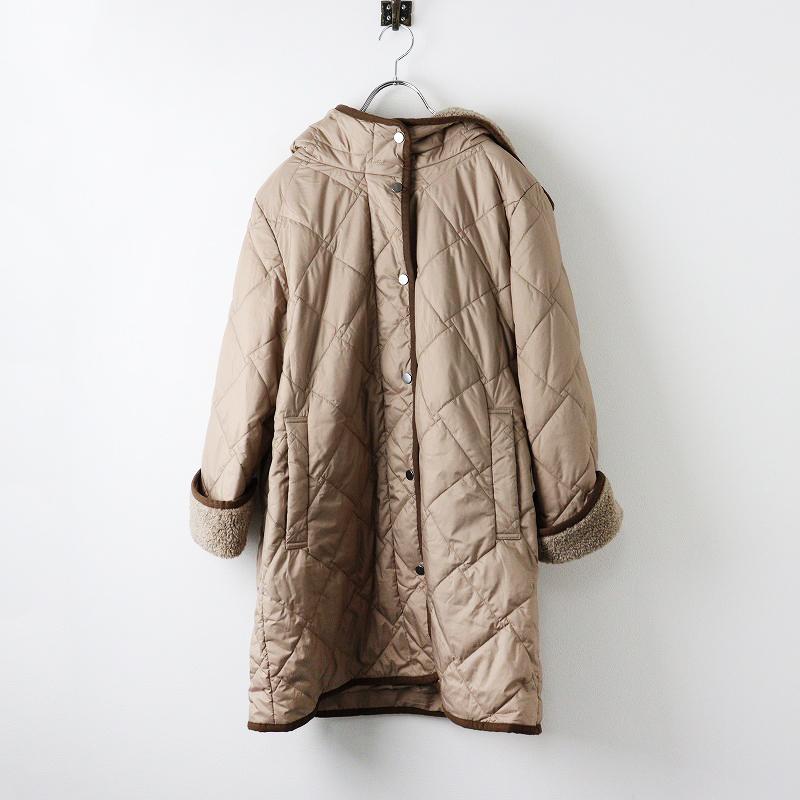 美品 大きいサイズ 定価97900円 2023AW レリアン Leilian ボア使い 中 