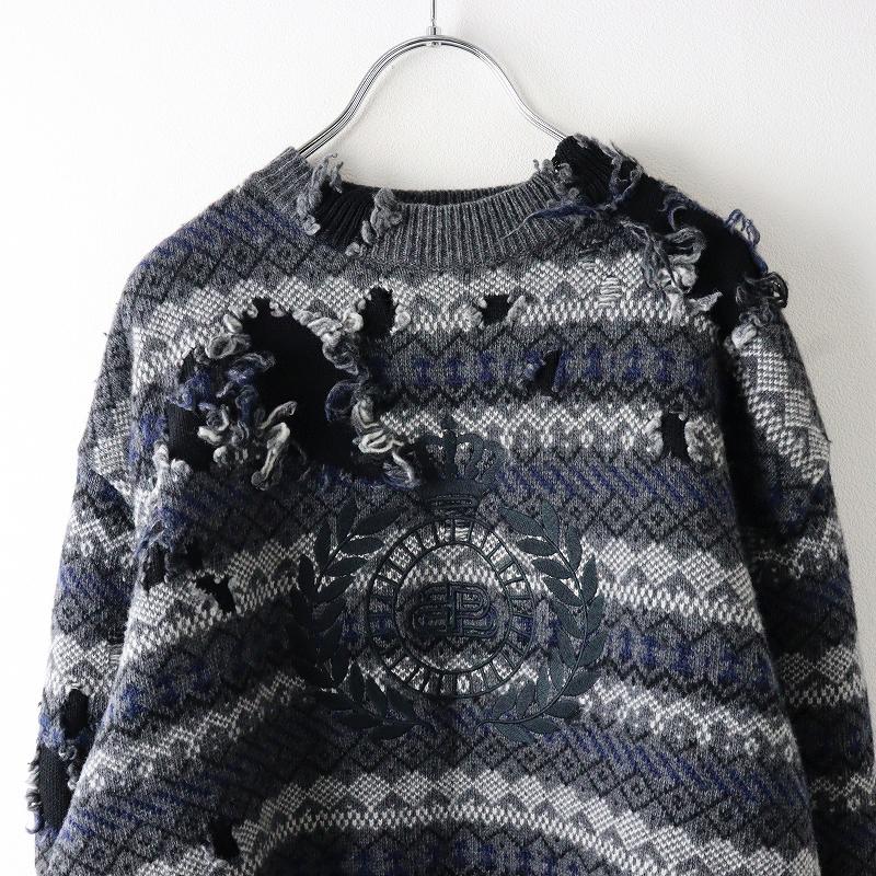 BALENCIAGA（バレンシアガ） 2021AW BALENCIAGA 663872 T1609 ロゴ刺繍 