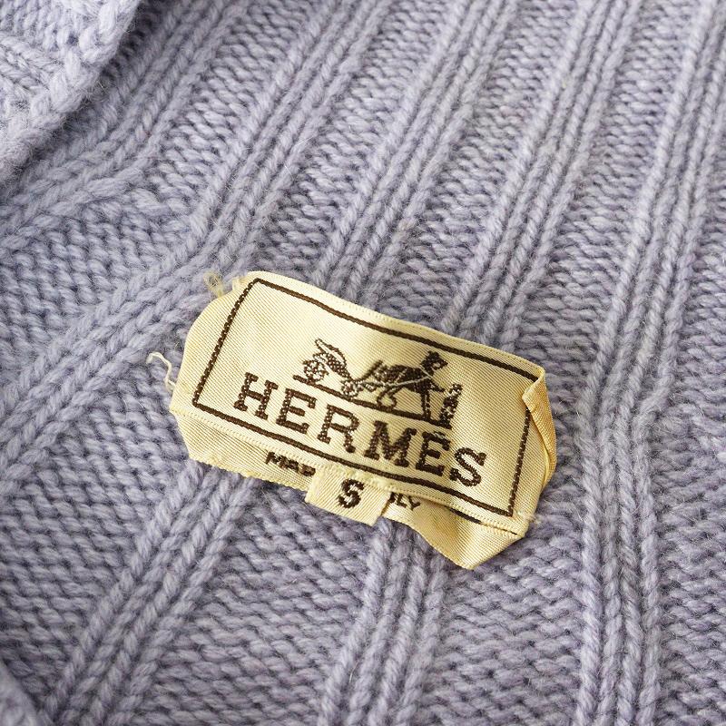 HERMES（エルメス） メンズ カシミヤ100% ハーフジップ ニット 