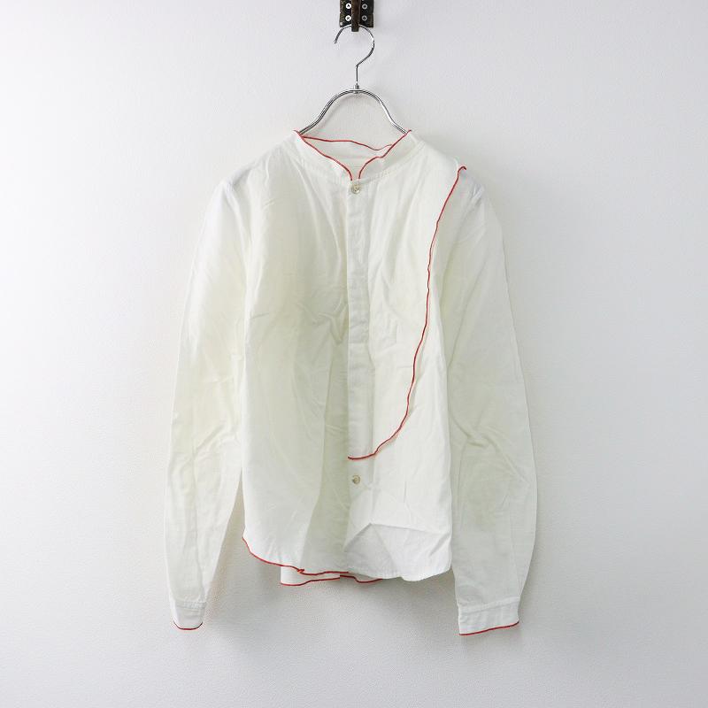 【新品】パラスパレス　長袖ブラウス Pal'las Palace（パラスパレス） 2023SS パイピングアシンメトリー