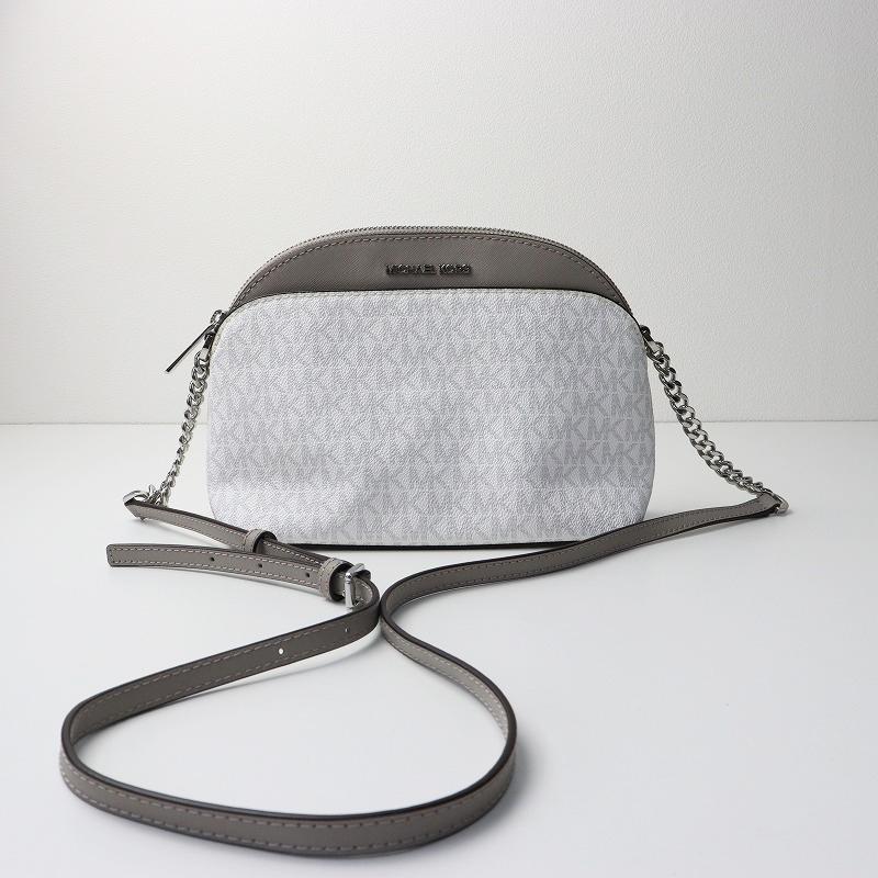 MICHAEL KORS 美品 マイケルコース MD DOME ロゴ総柄 ショルダーバッグ 