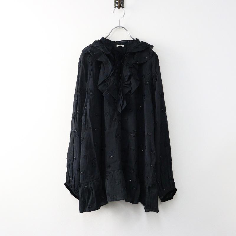 IENA ★ フラワージャガードラッフルブラウス IENA（イエナ） 【スプリングセール】美品 定価3.6万 2024AW フラワー