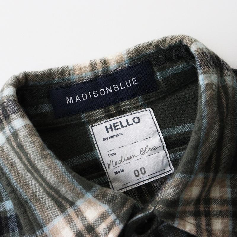 期間限定価格】マディソンブルー MADISONBLUE HAMPTON OP WOOL CHECK  