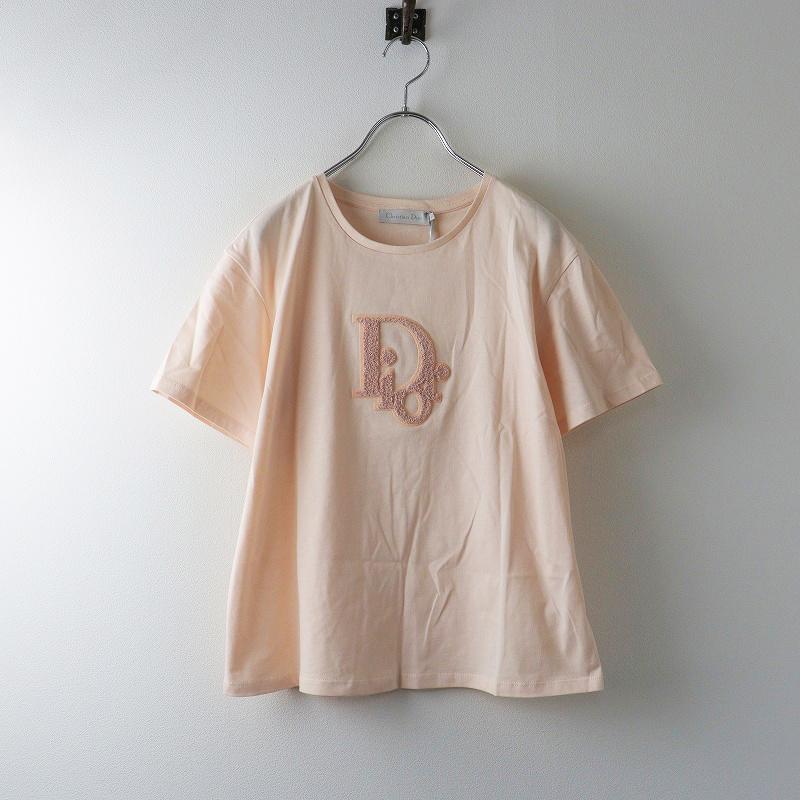 Christian Dior ピンク ロゴ Tシャツ 半袖 T-Shirt with Christian Dior Paris Tag, Relaxed Fit Pink