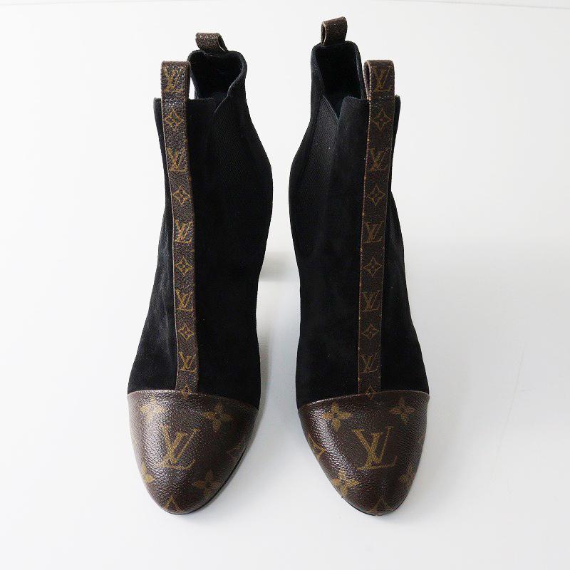 LOUIS VUITTON ルイヴィトン スウェードレザー モノグラム切替 