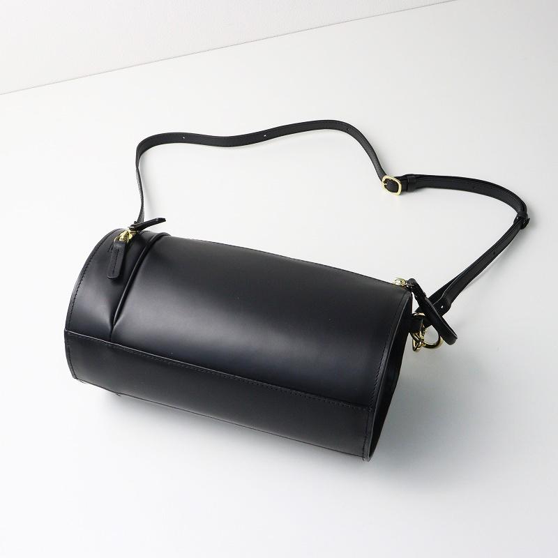 極美品 ポティオール PotioR レザーハンドバッグ/ブラック 2way 極美品 ポティオール PotioR レザーハンドバッグ/ブラック 2way