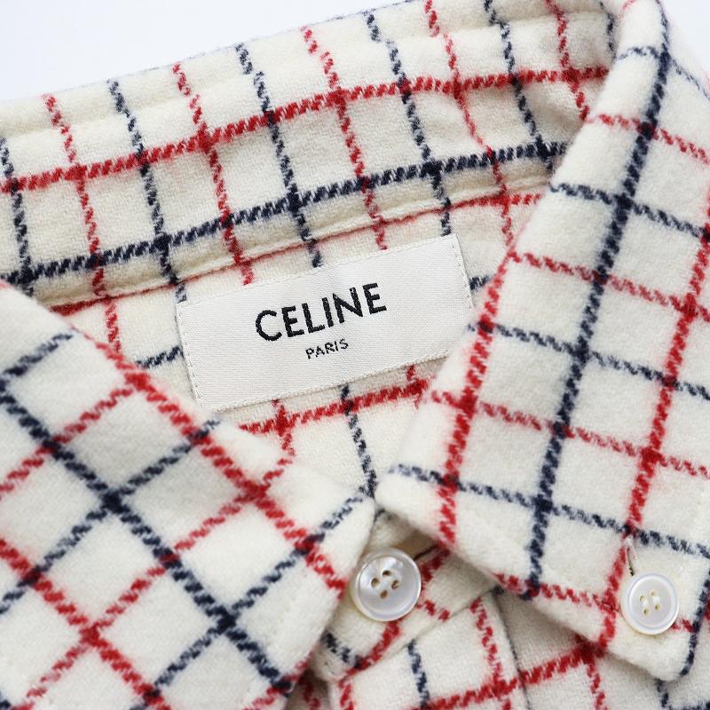 CELINE 2023AW イタリア製 エディ期 セリーヌ ウール チェック CELINE 2023AW イタリア製 エディ期 セリーヌ ウール チェック