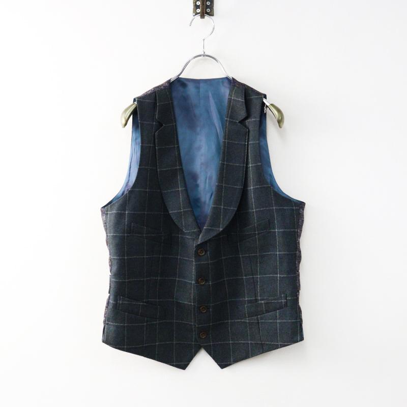 サマーセール】アルチザン ARTISAN ウールチェックXフラワーサテン切替 