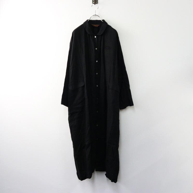 リゼッタ Lisette リネンラウンドカラーヘリンボーンワンピースコート  