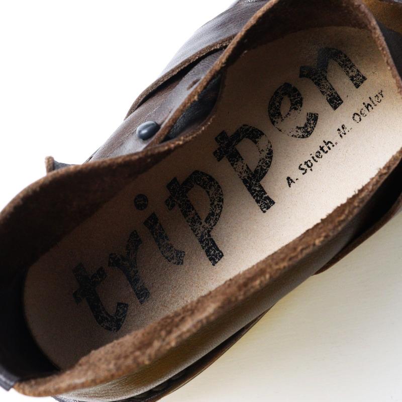 トリッペン trippen レザーストラップシューズ 37/ブラウン 23.5
