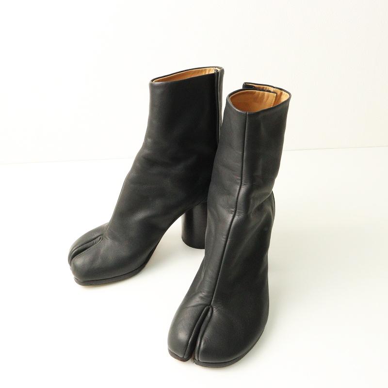 [美品]Maison Margiela タビブーツ tabi 39 ブラック 定番人気 美品 メゾンマルジェラ Maison Margiela22 Tabi タビ 7.5cm
