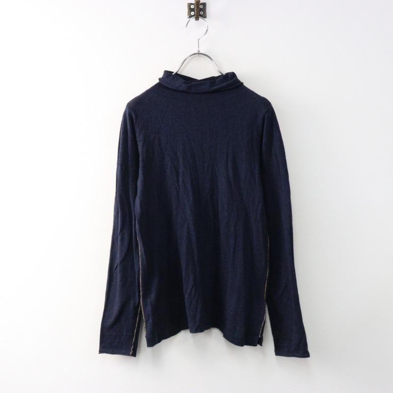 PAL'LAS PALACE パラスパレス ハイネックニット ネイビー Pal'las Palace パラスパレス pal'las palace コットン