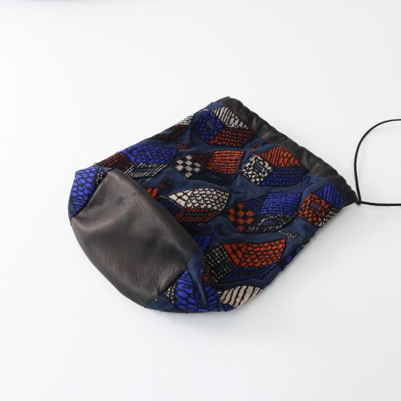 ハンドメイド＊ミナペルホネン＊dop＊ポシェット＊合革のストラップ付き ハンドメイド＊ミナペルホネン＊dop＊ポシェット＊合革の