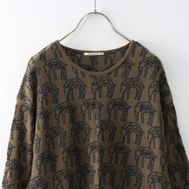 mina perhonen 美品 ミナペルホネン count 刺繍 ウールアンゴラ