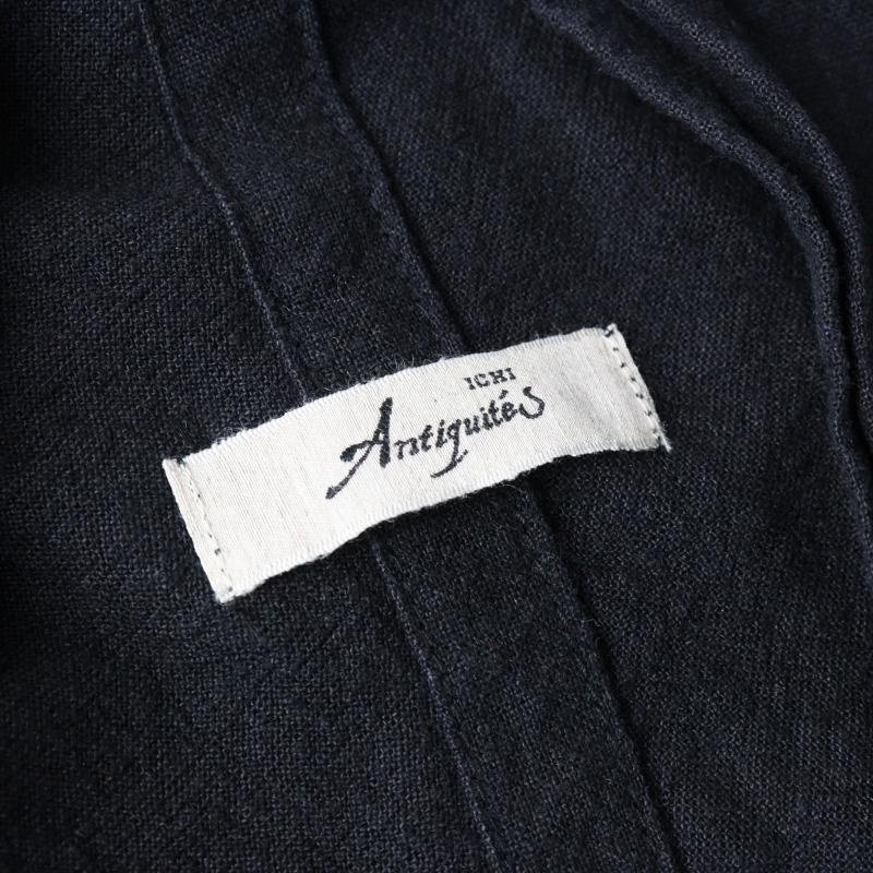 イチアンティークス ICHI Antiquites リネンロングカーディガン ローブ