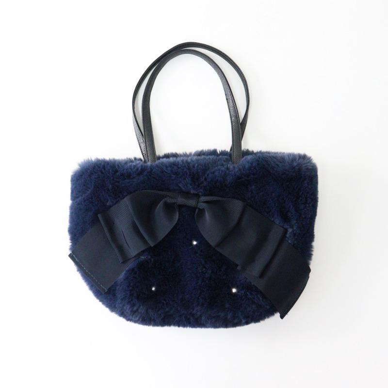 極美品✨エムズグレイシー 襟ファー リボン デニムジャケット 濃紺 大きいサイズ trim_fce_item6890725e899f1.jpg