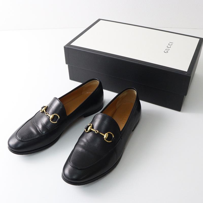 GUCCI ホースビットローファー ヨルダーン レディース ブラック 36