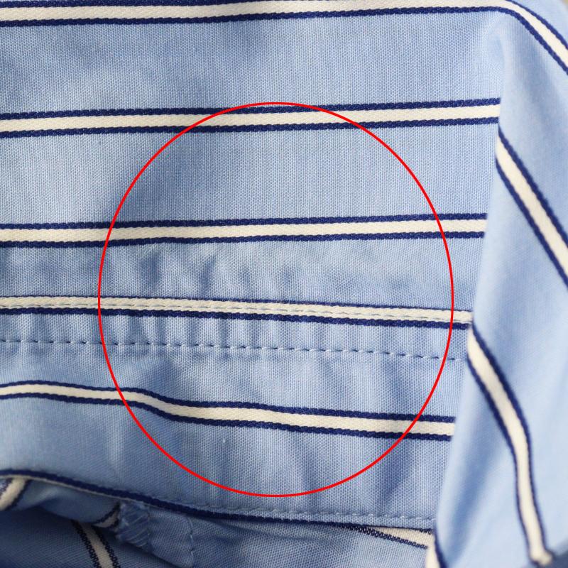 美品 エンフォルド ブルーストライプ 長袖シャツ ブラウス 36 ENFOLD - ENFOLD ミックスストライプ オーバー シャツの通販 by